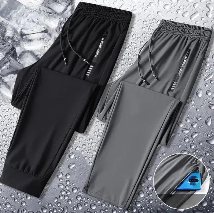 Premium Lycra Men's Track Pants | Black and Grey (Buy 1 Get 1 free)