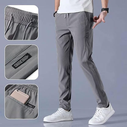 Premium Lycra Men's Track Pants | Black and Grey (Buy 1 Get 1 free)