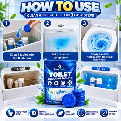 BlueDrop Toilet Cleaning Tablets - 50% OFF🔥