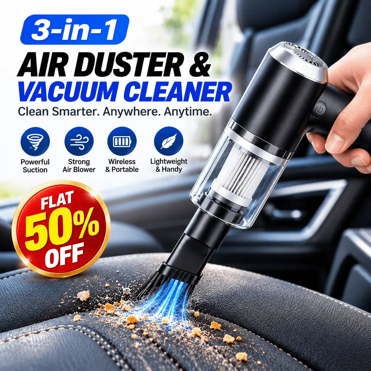 Powerful Vacuum Cleaner – (50% OFF Today)