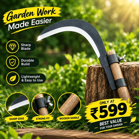 Multifunctional Portable Grass Sickle Cutter Tool