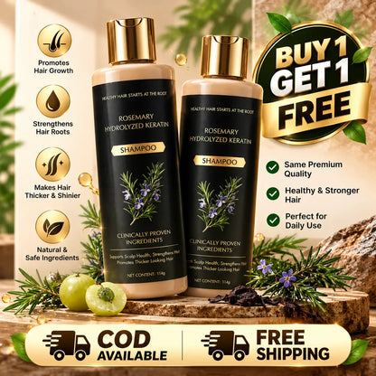Rosemary Shampoo For Hair Growth (Buy 1 Get 1 Free 🔥)